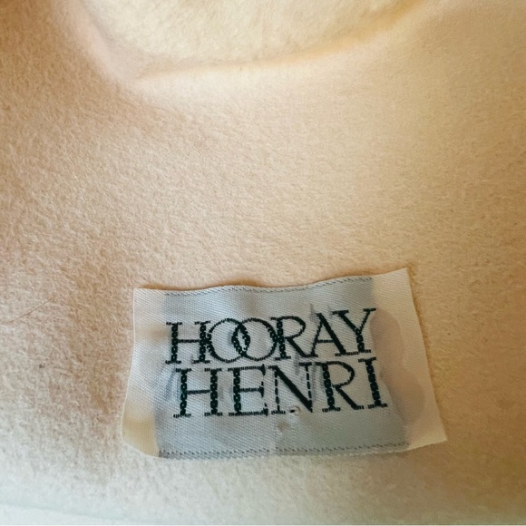 Hooray Henri Wool Cream Off White Floral Ladies Hat - Picture 16 of 16
